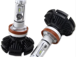Set 2 becuri LED auto X3 H4 cu doua faze putere 50W 6000 lumeni temperatura 6000K