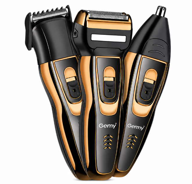 Reducere 62% - Set masina de tuns si ras 3 in 1 Geemy GM 595 1 Set masina de tuns si ras 3 in 1 Geemy GM 595