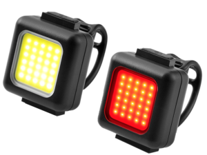 Set 2 Lumini LED pentru bicicleta FT 3028 far fata + stop spate reincarcabile USB