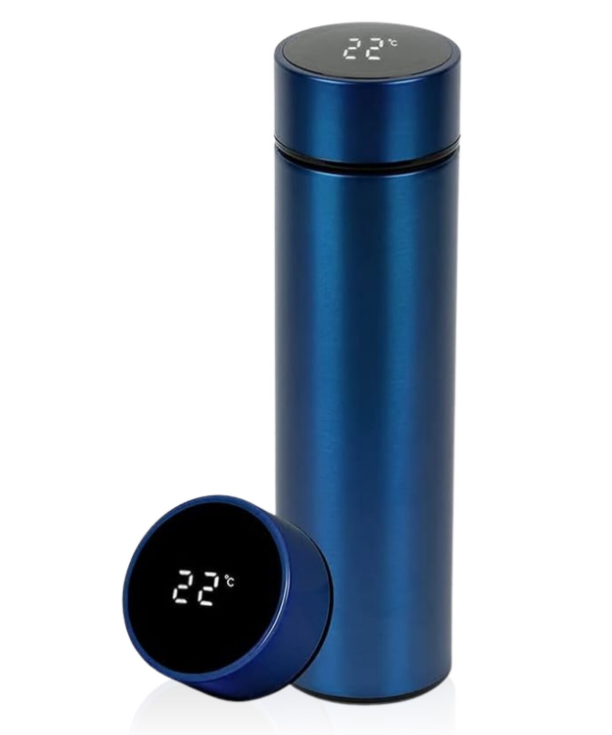 Reducere 60% - Termos cu afisaj electronic 500ml ALBASTRU 1 Termos cu afisaj electronic 500ml ALBASTRU