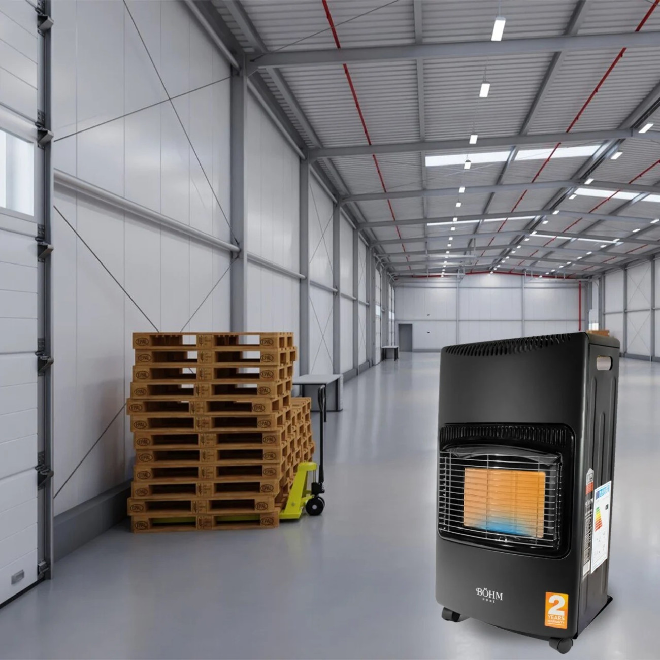 Reducere 20% – Soba pe gaz GPL BÖHM BF-003A, 4,20 kW, 3 trepte de putere, 20-80 m², Regulator GPL + Furtun GPL 1,5 m 2 4
