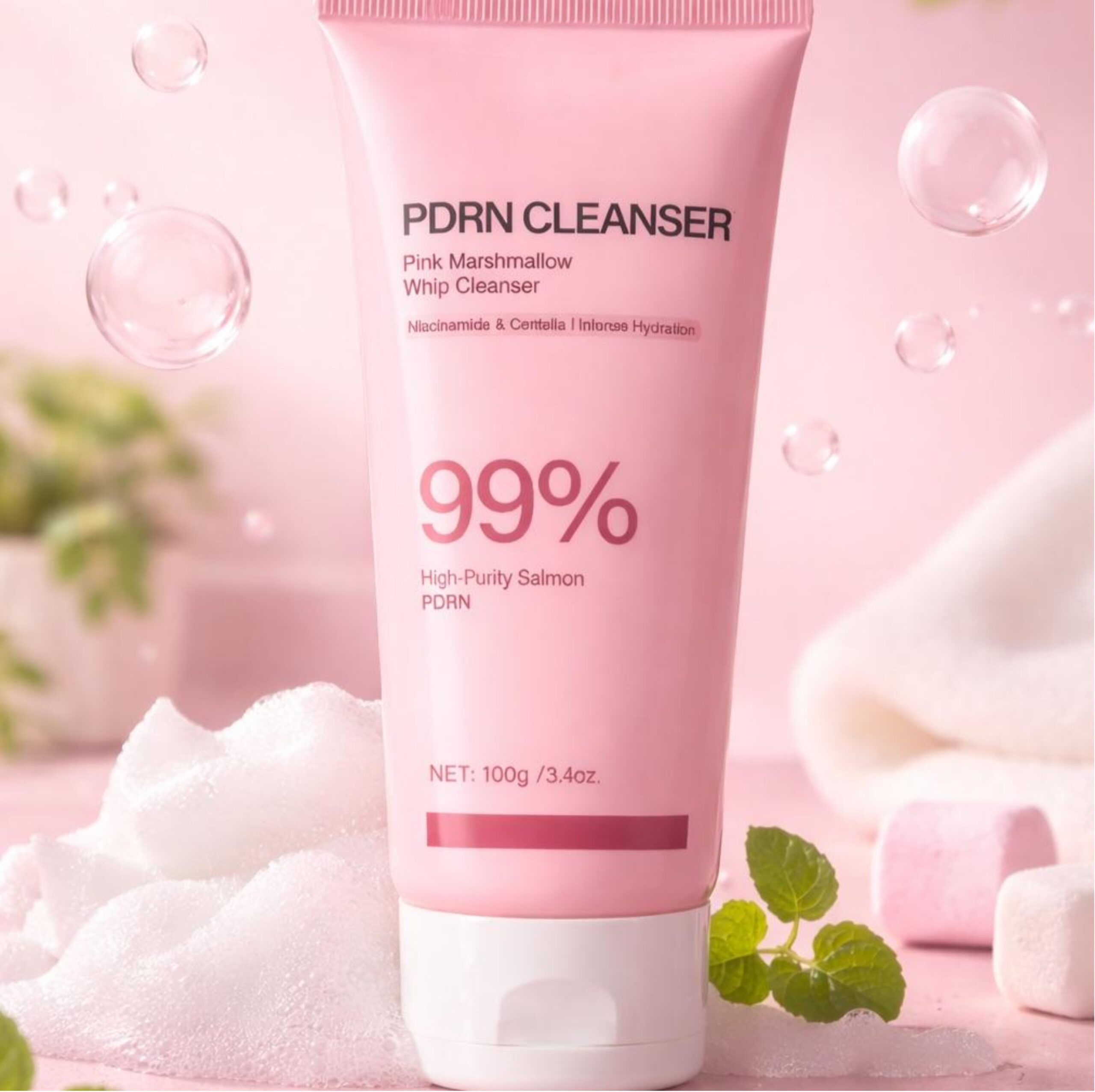 Reducere 38% - Spumă de Curățare Regenerantă cu 99% PDRN din Somon – Efect de Piele Nouă, Hidratare Intensivă și Luminozitate Instantă, 100 g 1 Spumă de Curățare Regenerantă cu 99% PDRN din Somon – Efect de Piele Nouă