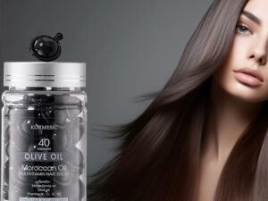 Ser de păr Multivitaminic cu Ulei Morocan & Ulei de Măsline – 40 Capsule (100 g) ser pentru tratamentul zilnic al parului