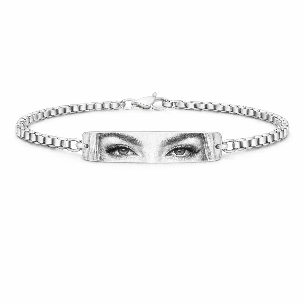 Reducere 39% - Bratara Personalizata Eyes cu Argint 1 Bratara Personalizata Eyes cu Argint