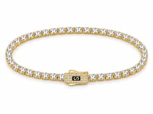 Bratara Monaco Tennis Gold Cu Aur 4MM