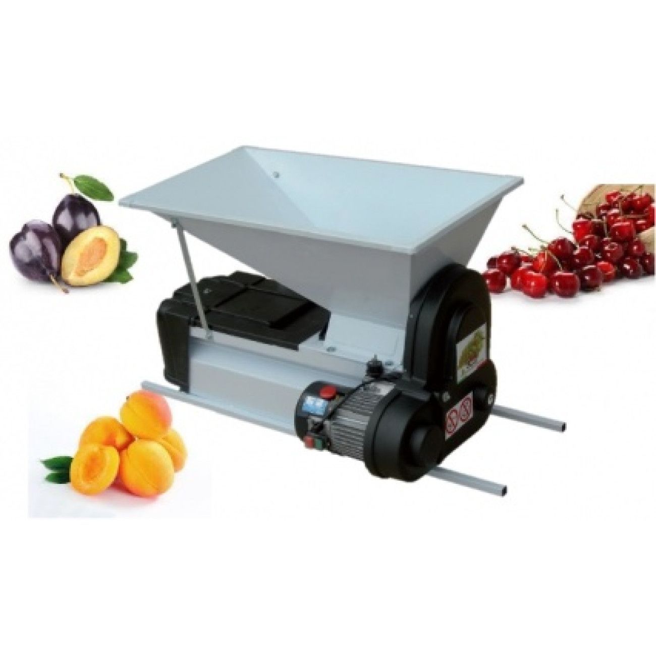Reducere 20% - Zdrobitor si separator de fructe samburoase, semiprofesional, cu motor, emailat - Grifo DENS 1 Zdrobitor si separator de fructe samburoase
