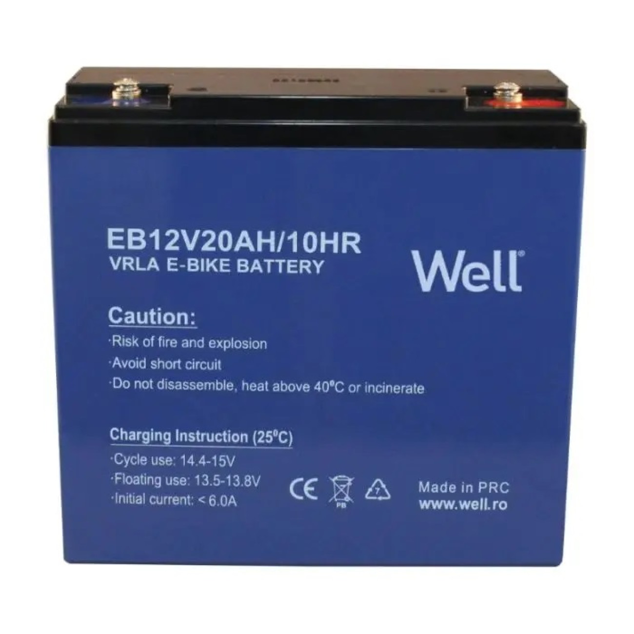 Reducere 20% - Acumulator plumb acid biciclete electrice Well 12V 20Ah, terminal M5 1 Acumulator plumb acid biciclete electrice Well 12V 20Ah