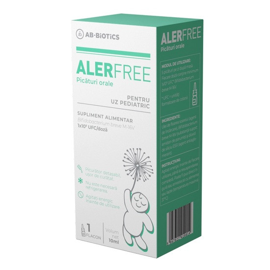 Reducere 20% - Alerfree picaturi orale, 10 ml, Ab-Biotics 1 Alerfree picaturi orale
