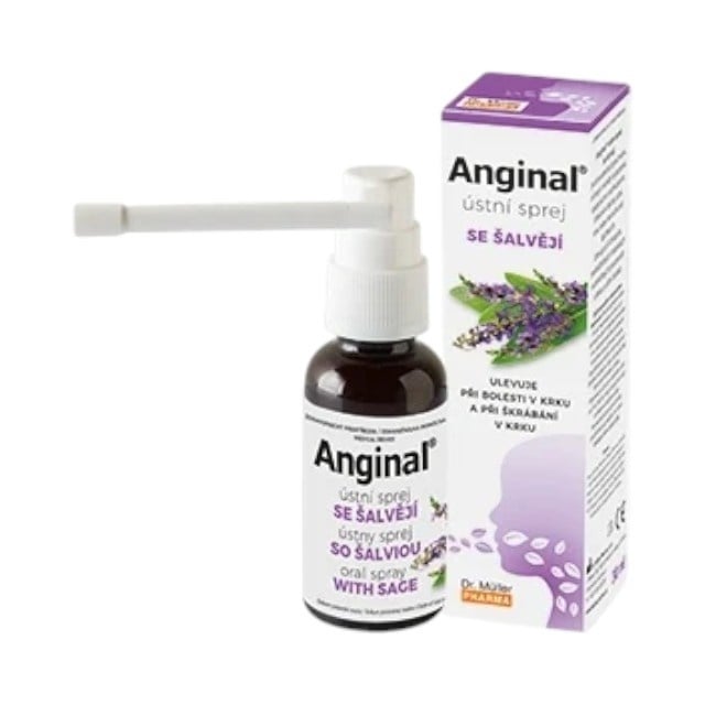 Reducere 30% - Anginal, spray cu salvie, 30 ml, Dr. Müller Pharma 2 spray cu salvie