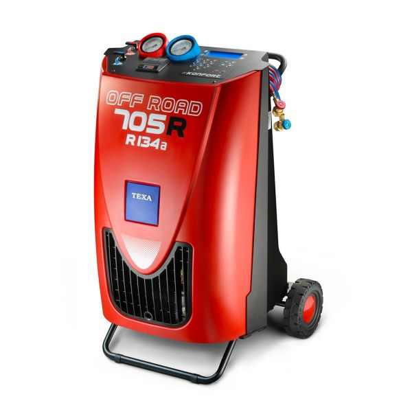 Reducere 13% - Aparat întreținere sistem aer condiționat KONFORT 705R OFF ROAD - R134a, stație A C automată manuală 1 Aparat întreținere sistem aer condiționat KONFORT 705R OFF ROAD - R134a