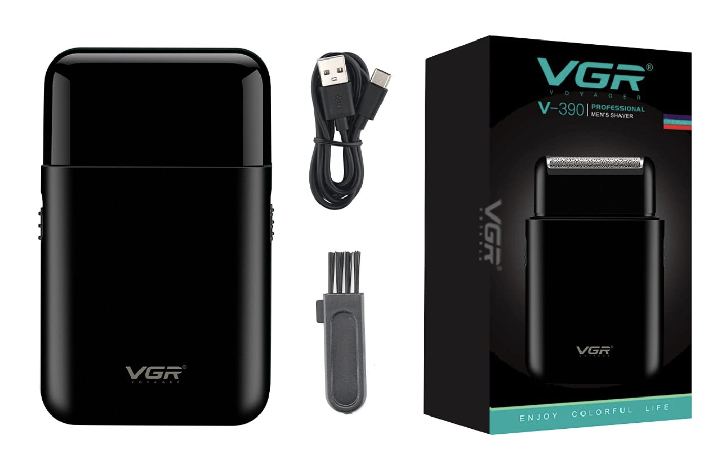 Reducere 54% - Aparat de ras electric profesional VGR V 390 reincarcabil USB 1 Aparat de ras electric profesional VGR V 390 reincarcabil USB