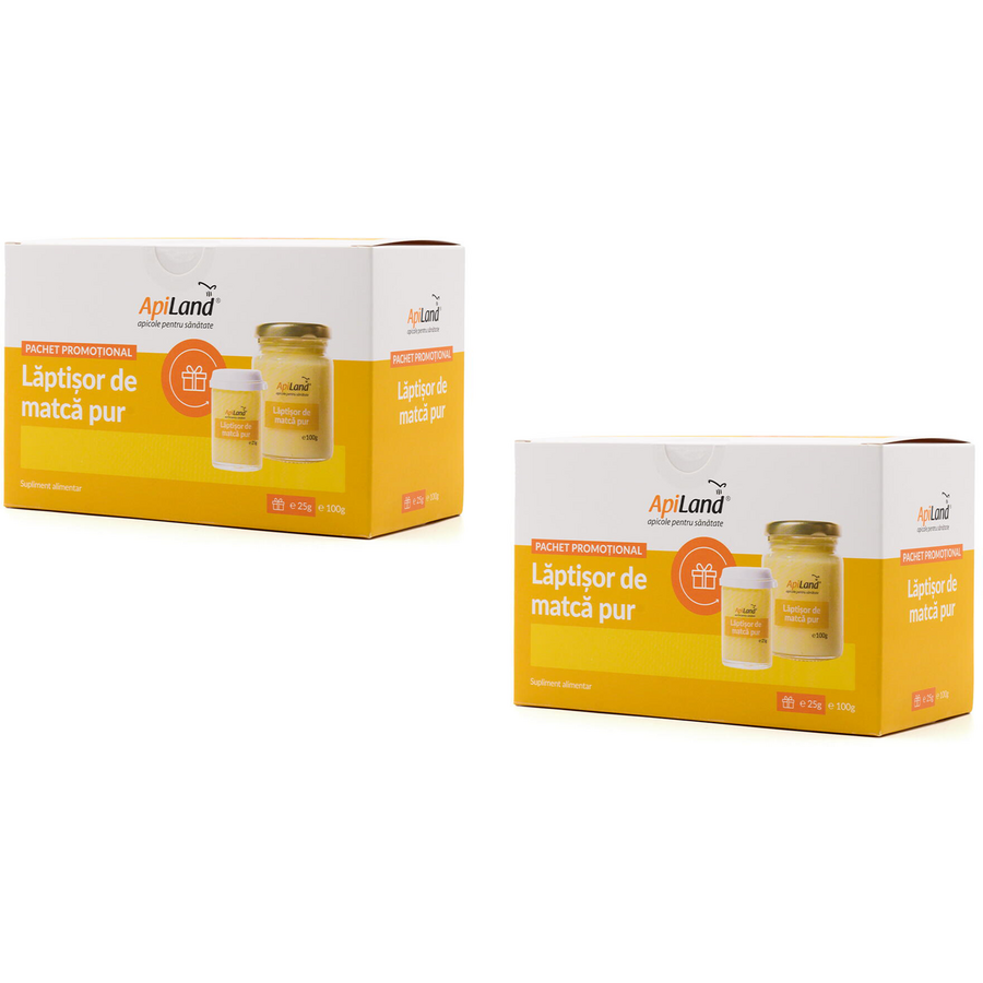 Reducere 17% - Pachet Laptisor de Matca Pur (100g+25g) + (100g+25g) 1 Pachet Laptisor de Matca Pur (100g+25g) + (100g+25g)