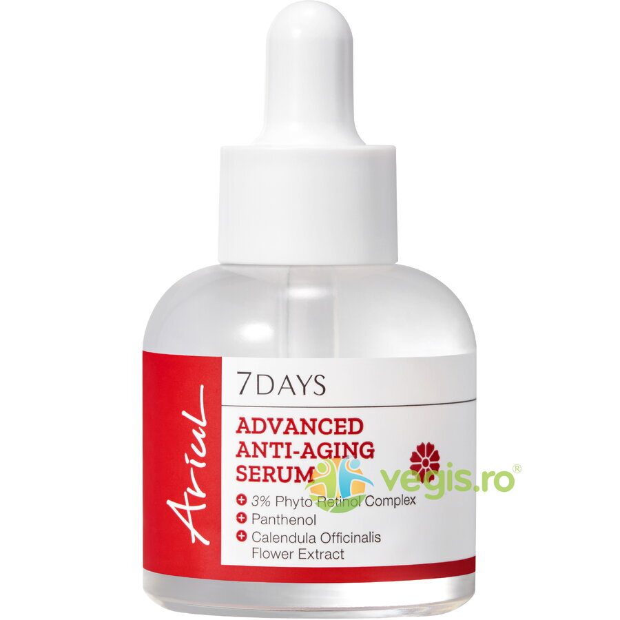 Reducere 20% - Ser Antirid cu 3% Complex Fito-Retinol si Extract de Galbenele 20ml 1 Ser Antirid cu 3% Complex Fito-Retinol si Extract de Galbenele 20ml
