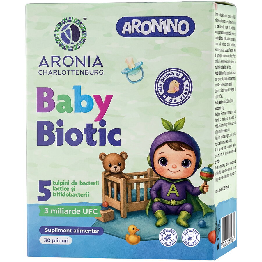 Reducere 15% - Aronino Baby Biotic 30 plicuri 1 Aronino Baby Biotic 30 plicuri