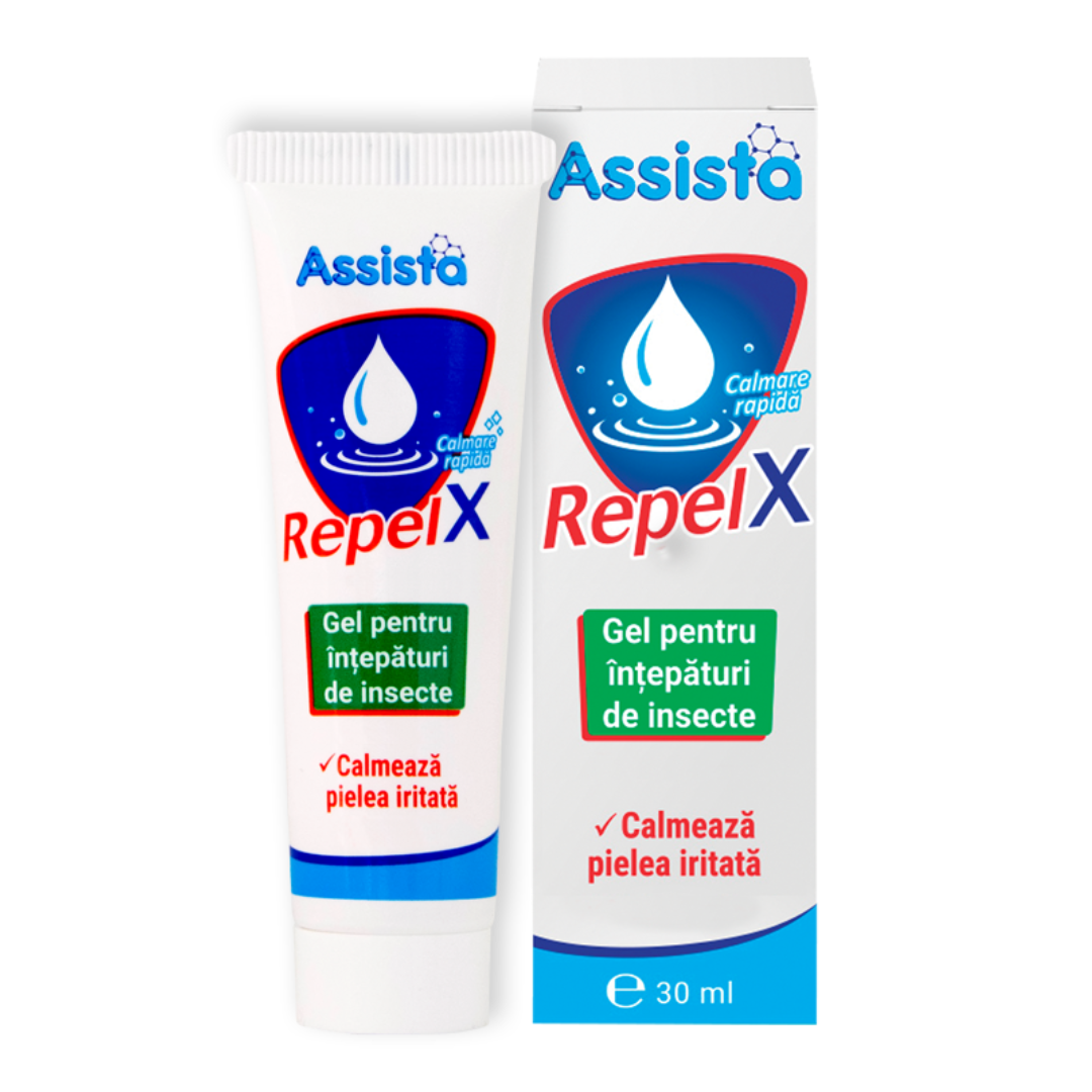 Reducere 20% - Gel intepaturi insecte RepelX, 30 ml, Assista 1 Gel intepaturi insecte RepelX
