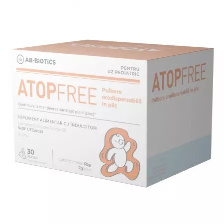 Reducere 20% - Atopfree pulbere orodispersabila, 30 plicuri, Ab-Biotics 1 Atopfree pulbere orodispersabila