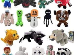 Set de 5 figurine de plus Minecraft  15 / 20 cm