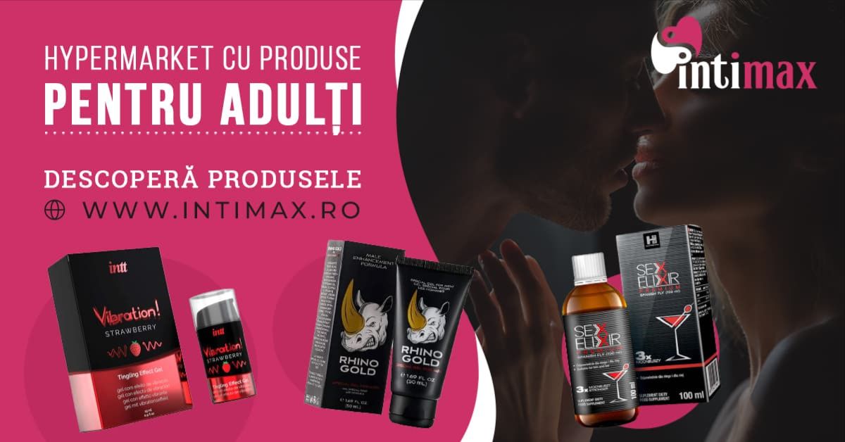 Zilele Intimax: 5 zile de oferte aniversare 2 Banner oficial Intimax cu selecție generală de produse pentru adulți
