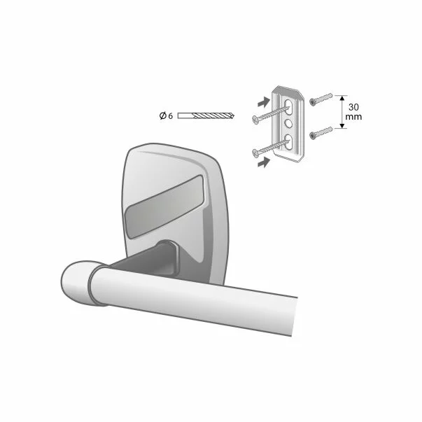 Reducere 28% - Bara portprosop crom Bisk Oregon 61 cm 1 Bara portprosop crom Bisk Oregon 61 cm