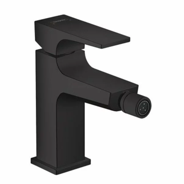 Reducere 30% - Baterie bideu Hansgrohe Metropol cu ventil Push-Open negru mat 1 Baterie bideu Hansgrohe Metropol cu ventil Push-Open negru mat