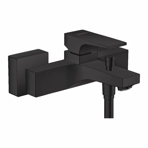 Reducere 31% - Baterie cada - dus Hansgrohe Metropol negru mat 18 cm 1 Baterie cada - dus Hansgrohe Metropol negru mat 18 cm