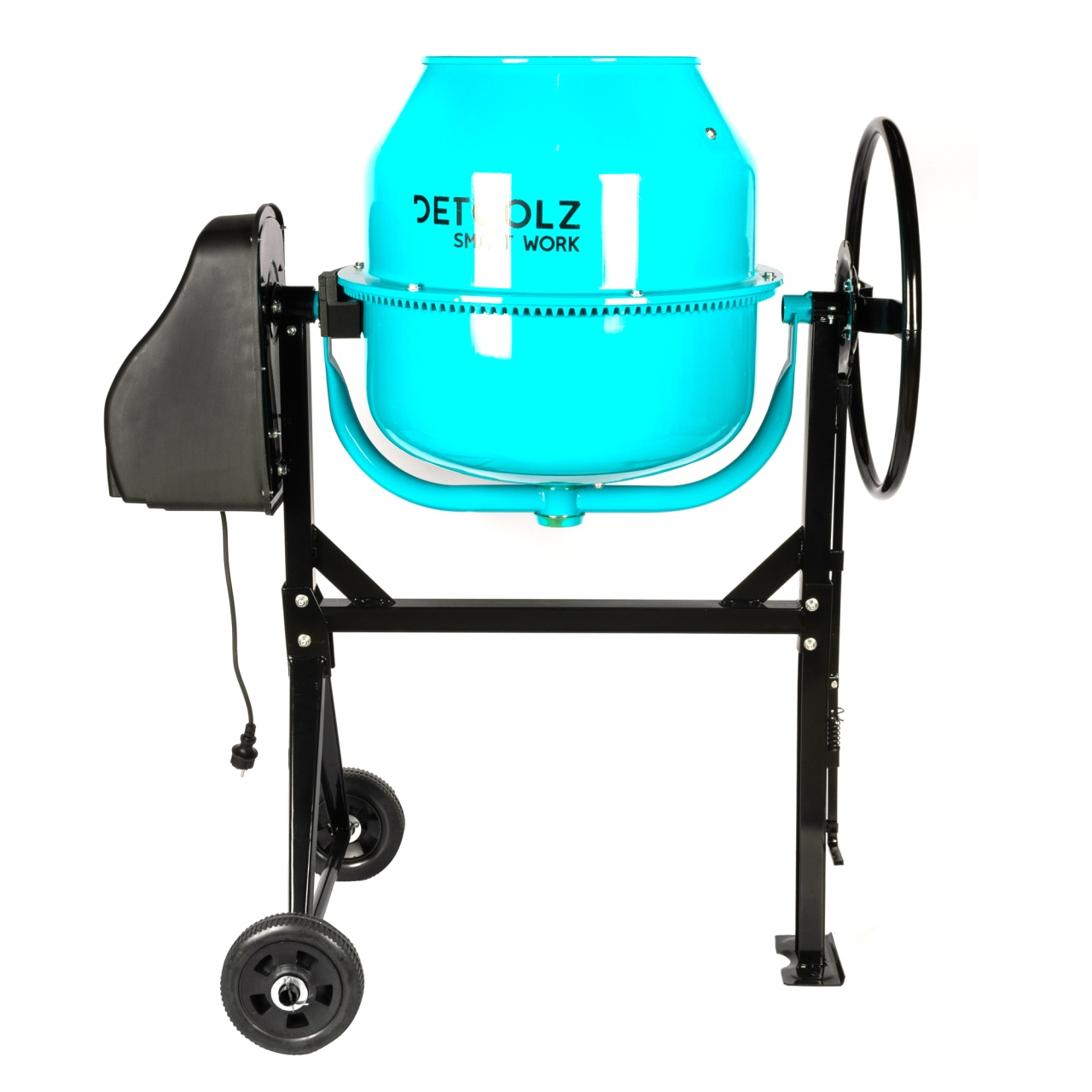 Reducere 20% - Betoniera detoolz, capacitate 140 litri, putere 850W, coroana fonta, cu roti 1 Betoniera detoolz