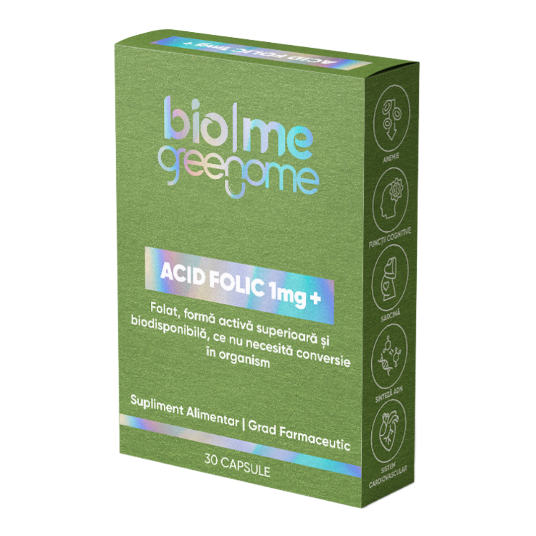 Reducere 10% - Acid Folic 1mg, 30 comprimate, Biome 1 Acid Folic 1mg