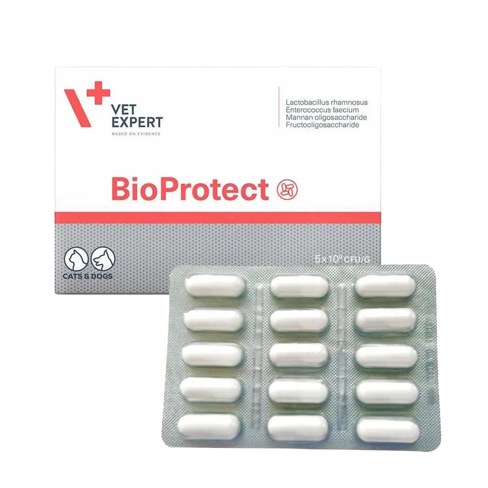 Reducere 38% - Bioprotect, capsule probiotice pentru caini si pisici 1 Bioprotect