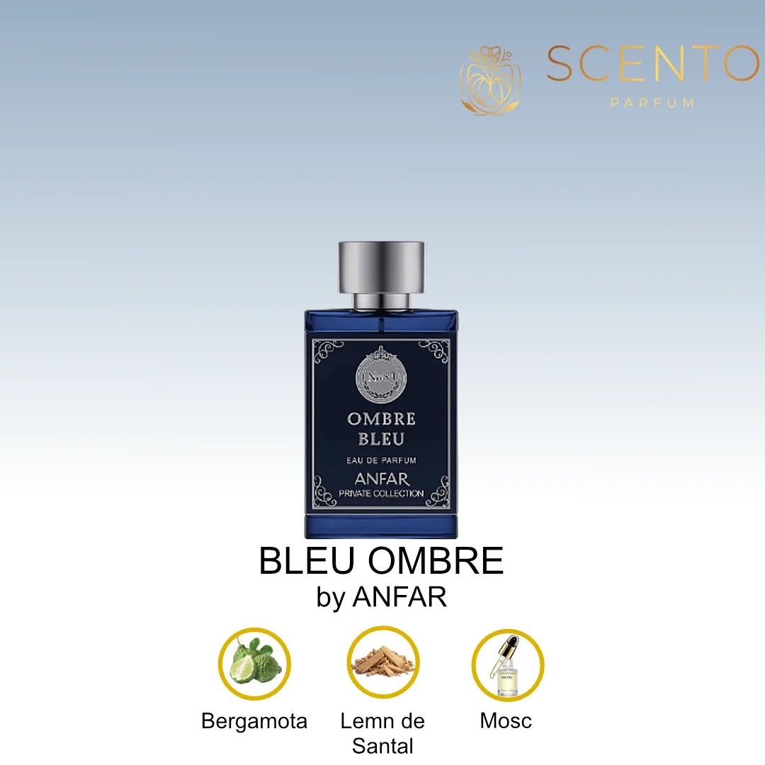Reducere 67% – Bleu Ombre by ANFAR, extract de parfum, barbati, 50ML - Original Dubai 1 Bleu Ombre by ANFAR