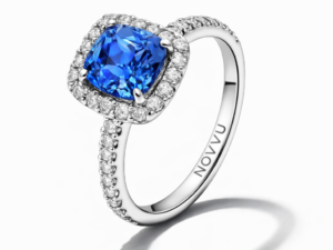 Inel Blue Cristal Cu Argint