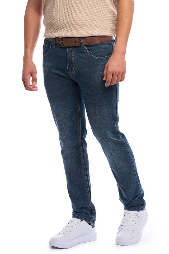 Reducere 20% - Blugi barbati gri antracit, cu croiala moderna și curea inclusa (Marime pantalon: W30) 1 Blugi barbati gri antracit