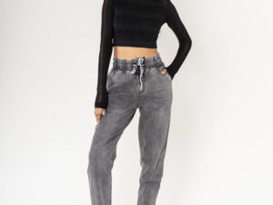 Blugi dama Jogging Nina Carter gri P500-17 M8