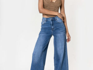 Blugi dama wide leg Nina Carter Albastru YY300-1 M10