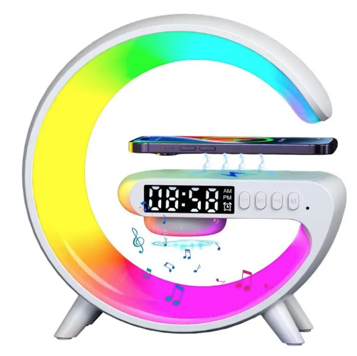 Reducere 59% - Boxa Mica bluetooth G63 cu Statie incarcare wireless si lampa RGB 1 Boxa Mica bluetooth G63 cu Statie incarcare wireless si lampa RGB