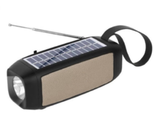 Boxa portabila bluetooth USB functie radio si lanterna cu incarcare solara