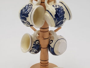 Set canute tuica visinata ceramica de Corund albastru