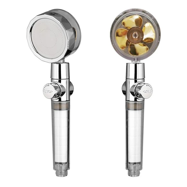 Reducere 51% – Cap de Dus cu Elice pentru Presiune Inalta cu Buton Oprire Apa Jet Tip Vortex Cromat 1 Cap de Dus cu Elice pentru Presiune Inalta cu Buton Oprire Apa Jet Tip Vortex Cromat