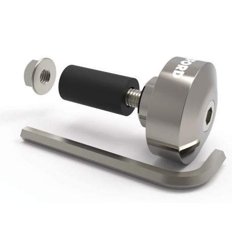 Reducere 13% - Capete Ghidon Moto Aluminiu Argintiu Oxford OX589 1 Capete Ghidon Moto Aluminiu Argintiu Oxford OX589