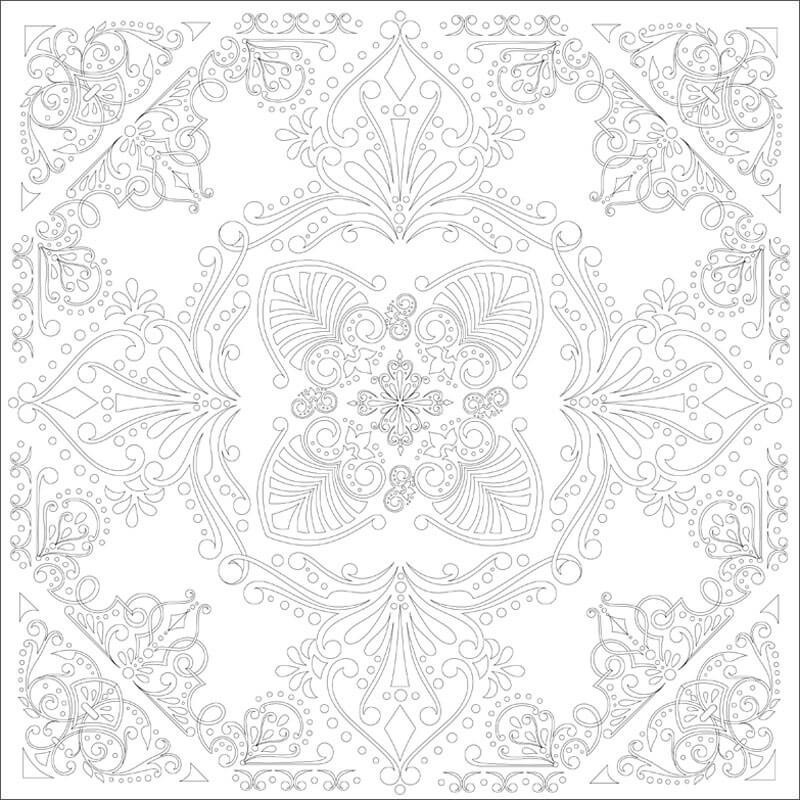 Reducere 20% - Carton panzat pre-desenat Mandala Art Therapy Phoenix 1 Carton panzat pre-desenat Mandala Art Therapy Phoenix