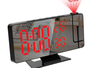 Ceas de masa DS 3718LW afisaj si proiectie efect oglinda alarma temperatura umiditate