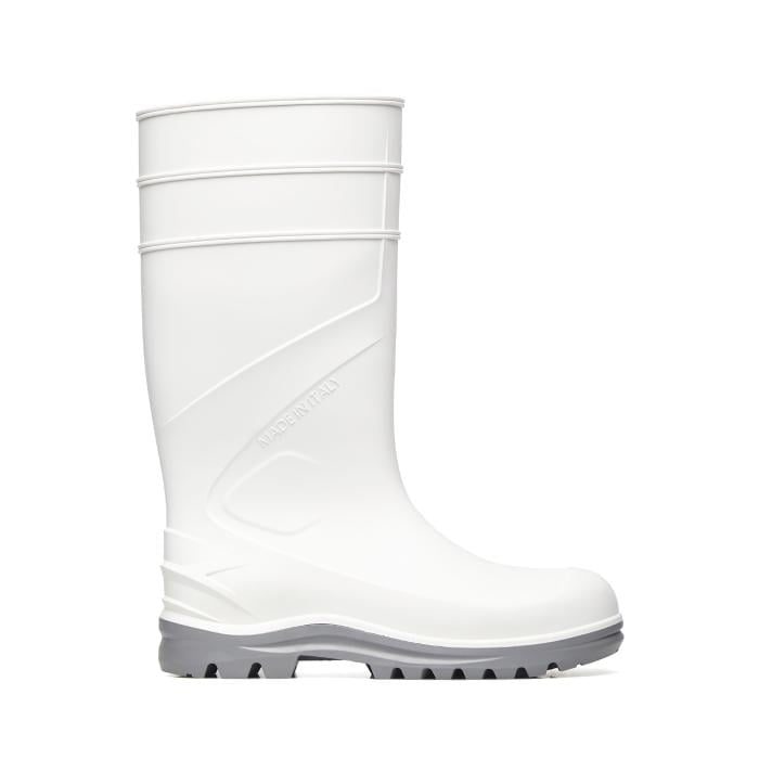 Cizme de protecție Exena PVC Chimera white S4 SRC, Bombeu de protecție, Lamela antiperforatie, Antiderapant, Marime 48 48