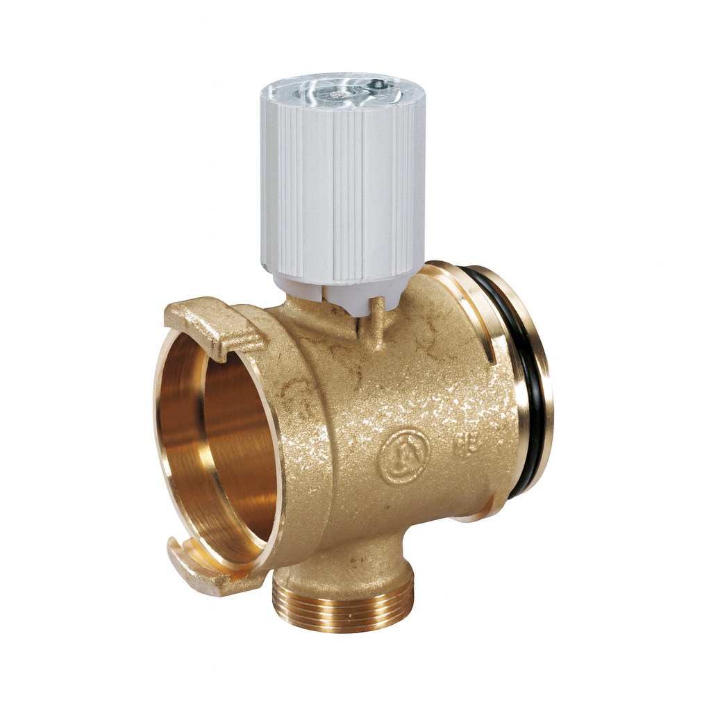 Reducere 16% - Colector modular Giacomini R53VMY006, cu valva de inchidere, DN32, conexiune rapida, pentru instalatii HVAC 1 Colector modular Giacomini R53VMY006