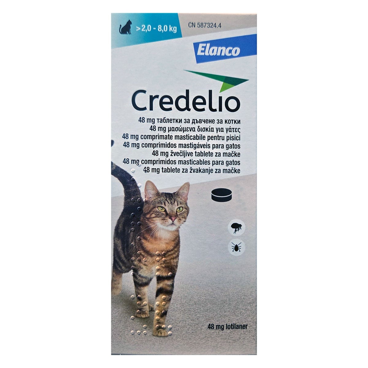 Reducere 20% - Credelio Pisica, 1 tableta 2 1 tableta