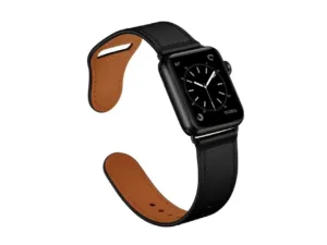 Curea Ceas Apple Watch Leather Black