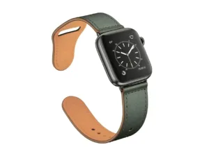 Curea Ceas Apple Watch Leather Green