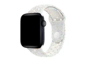 Curea Ceas Apple Watch Silicon Sport Pure Platinum