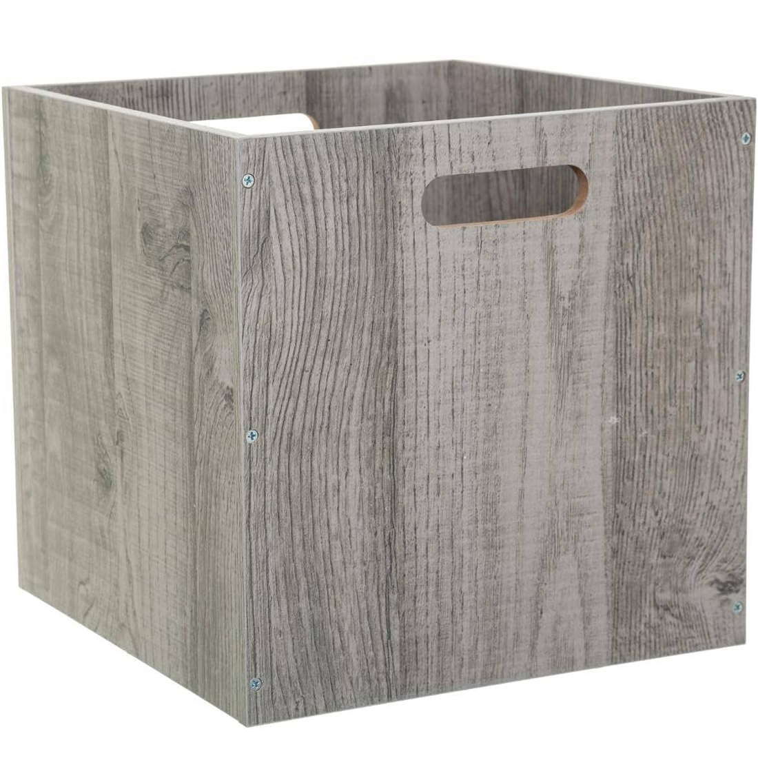 Reducere 21% - Cutie depozitare 5Five din lemn MDF, pentru raft, 30x30x30 cm, gri 1 Cutie depozitare 5Five din lemn MDF
