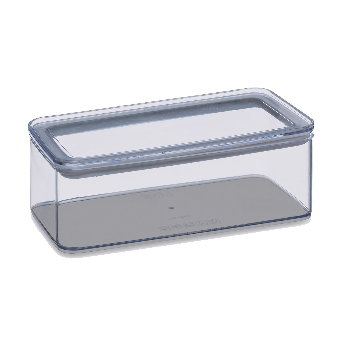 Reducere 21% - Cutie depozitare dreptunghiulara 5Five PS, 1 litru, 20x10x7 cm, transparent 1 Cutie depozitare dreptunghiulara 5Five PS