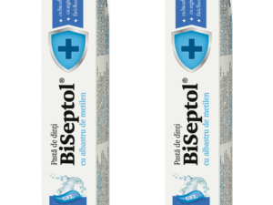 Pachet BiSeptol Pasta de Dinti cu Bicarbonat de Sodiu si Argint Ionic 75ml+75ml