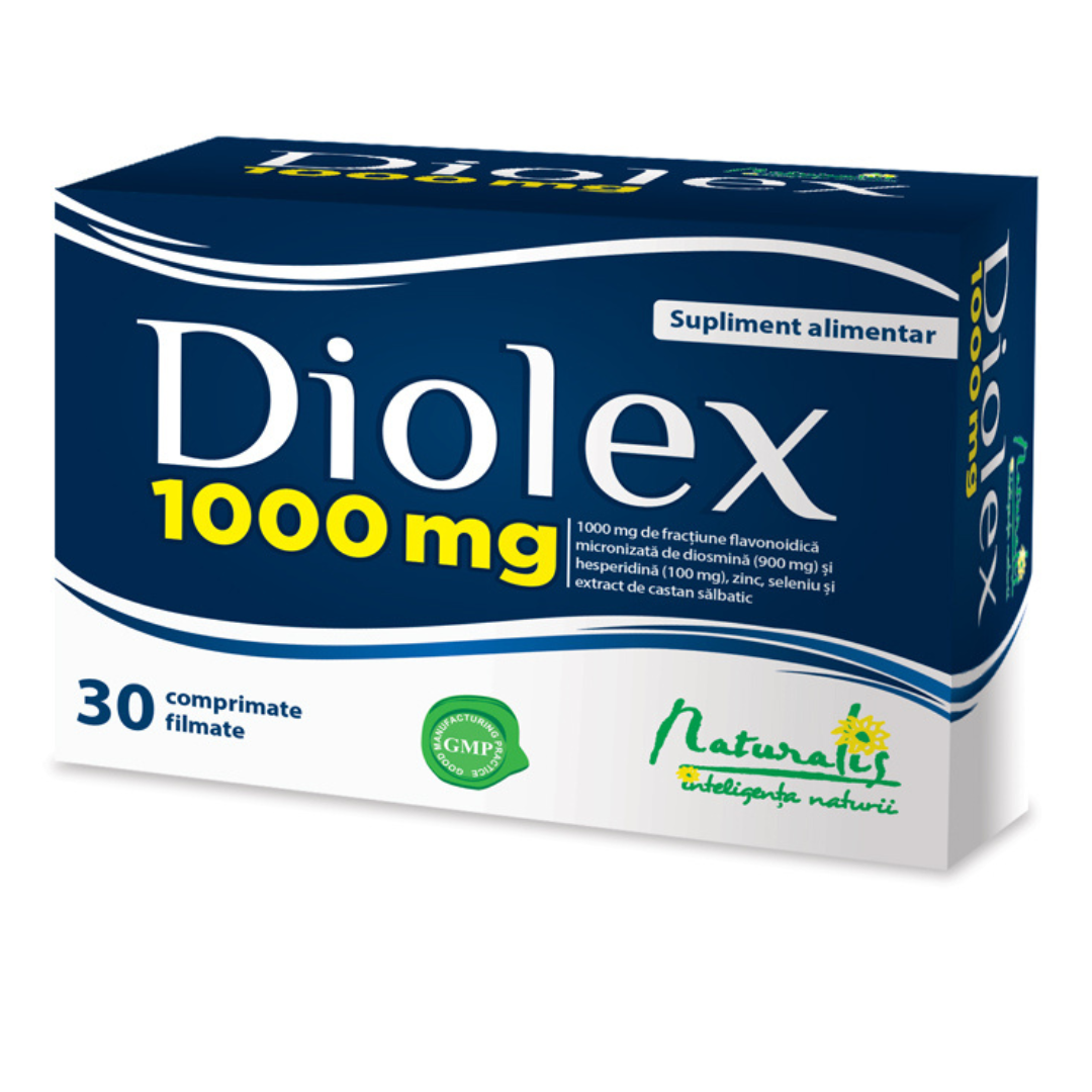 Reducere 20% - Diolex 1000, 30 comprimate filmate, Naturalis 1 Diolex 1000
